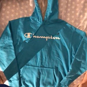 Blue champion hoodie